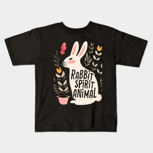 Rabbit my spirit animal Kids T-Shirt